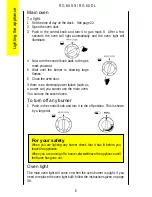 Preview for 6 page of Parkinson Cowan Renown RG60DL Operating And Installation Instructions