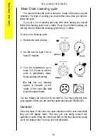 Preview for 32 page of Parkinson Cowan Renown RG60DL Operating And Installation Instructions