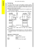 Preview for 36 page of Parkinson Cowan Renown RG60DL Operating And Installation Instructions