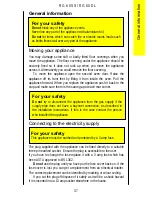 Preview for 37 page of Parkinson Cowan Renown RG60DL Operating And Installation Instructions