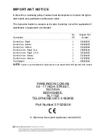 Preview for 56 page of Parkinson Cowan Renown RG60DL Operating And Installation Instructions