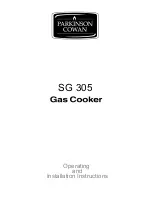 Parkinson Cowan SG 305 Operating And Installation Instructions preview