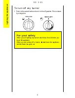 Preview for 6 page of Parkinson Cowan SG 305 Operating And Installation Instructions