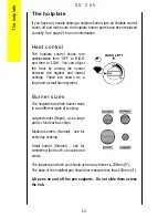 Preview for 10 page of Parkinson Cowan SG 305 Operating And Installation Instructions