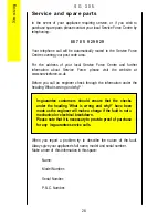 Preview for 28 page of Parkinson Cowan SG 305 Operating And Installation Instructions