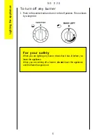 Preview for 6 page of Parkinson Cowan SG 320 Operating And Installation Instructions