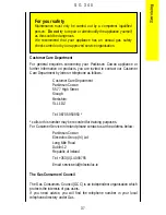 Предварительный просмотр 37 страницы Parkinson Cowan SG 340 Operating And Installation Instructions