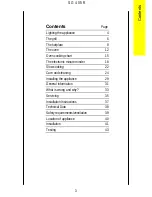 Preview for 3 page of Parkinson Cowan SG 405 R Operating And Installation Instructions