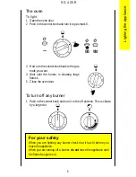 Preview for 5 page of Parkinson Cowan SG 405 R Operating And Installation Instructions