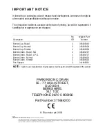 Preview for 52 page of Parkinson Cowan SG 424 Operating And Installation Instructions