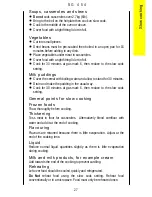 Предварительный просмотр 27 страницы Parkinson Cowan SG 454 Operating And Installation Instructions