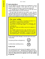 Preview for 2 page of Parkinson Cowan SG 556 Operating And Installation Instructions