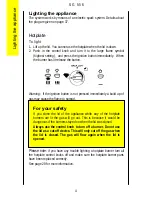 Предварительный просмотр 4 страницы Parkinson Cowan SG 556 Operating And Installation Instructions