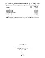 Preview for 40 page of Parkinson Cowan Sheraton U02059 Installation Instructions Manual