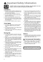 Preview for 2 page of Parkinson Cowan SIG 224 G Instruction Booklet