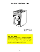 Preview for 34 page of Parkinson Cowan SIG 330 Operating And Installation Instructions