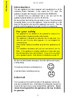 Предварительный просмотр 2 страницы Parkinson Cowan SIG 454 Operating And Installation Instructions