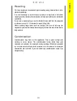 Предварительный просмотр 15 страницы Parkinson Cowan SIG 454 Operating And Installation Instructions