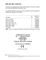 Предварительный просмотр 52 страницы Parkinson Cowan SIG 454 Operating And Installation Instructions