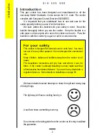 Preview for 2 page of Parkinson Cowan SIG 505 SSE Owners Handbook And Installation Instructions