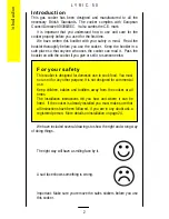 Preview for 2 page of Parkinson Cowan U02113 Lynic 50 Owner'S Handbook Manual