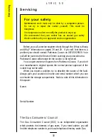 Preview for 30 page of Parkinson Cowan U02113 Lynic 50 Owner'S Handbook Manual