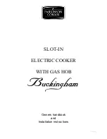 Preview for 1 page of Parkinson Cowan U03059 Owners Handbook And Installation Instructions