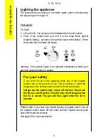 Preview for 4 page of Parkinson Cowan U20326 SIG 515 Operating And Installation Instructions