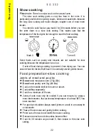 Preview for 22 page of Parkinson Cowan U25062 SG 332 Operating And Installation Instructions