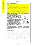 Preview for 24 page of Parkinson Cowan U25062 SG 332 Operating And Installation Instructions