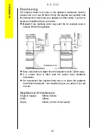 Preview for 30 page of Parkinson Cowan U25062 SG 332 Operating And Installation Instructions