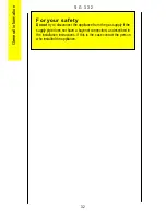 Preview for 32 page of Parkinson Cowan U25062 SG 332 Operating And Installation Instructions