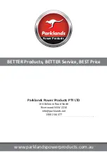 Preview for 18 page of Parklander Pro Professional Series Original Instructions Manual