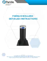 Предварительный просмотр 1 страницы Parklio BOLLARD User Manual