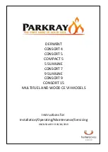 Parkray CONSORT 15 Instructions For Installation/Operating/Maintenance/Servicing preview