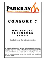 Parkray Consort 7 Installation And Operating Instructions Manual preview