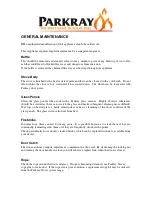 Preview for 12 page of Parkray Derwent 5 Installation And Operating Instructions Manual