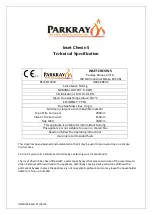 Preview for 2 page of Parkray Inset Chevin 5 Installation And Operating Instructions Manual