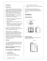 Preview for 4 page of Parkray Inset Chevin 8 Installation And Operating Instructions Manual