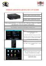 Preview for 1 page of Parksafe Automotive Silent Witness SW004 Quick Setup Manual