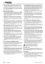 Предварительный просмотр 8 страницы Parkside Performance PAKSP 20-Li A1 Translation Of The Original Instructions