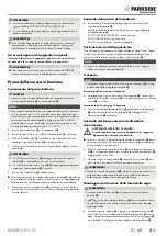 Предварительный просмотр 11 страницы Parkside Performance PAKSP 20-Li A1 Translation Of The Original Instructions