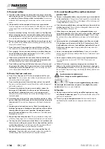 Предварительный просмотр 20 страницы Parkside Performance PAKSP 20-Li A1 Translation Of The Original Instructions