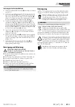 Предварительный просмотр 35 страницы Parkside Performance PAKSP 20-Li A1 Translation Of The Original Instructions