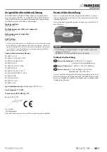 Предварительный просмотр 37 страницы Parkside Performance PAKSP 20-Li A1 Translation Of The Original Instructions