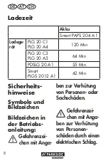 Предварительный просмотр 8 страницы Parkside Performance PAPS 204 A1 Translation Of The Original Instructions