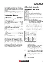 Preview for 63 page of Parkside 100052 Operation Manual