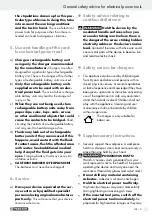 Предварительный просмотр 9 страницы Parkside 100086 Operation And Safety Notes