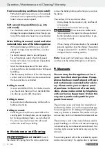 Предварительный просмотр 12 страницы Parkside 100086 Operation And Safety Notes