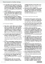 Предварительный просмотр 8 страницы Parkside 100129 Operation And Safety Notes